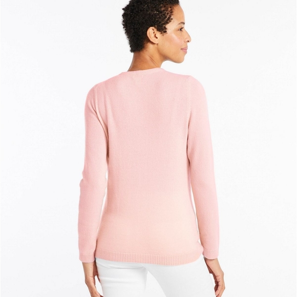 LL Bean Classic Cashmere Sweater, Crewneck - Picture 3 of 6